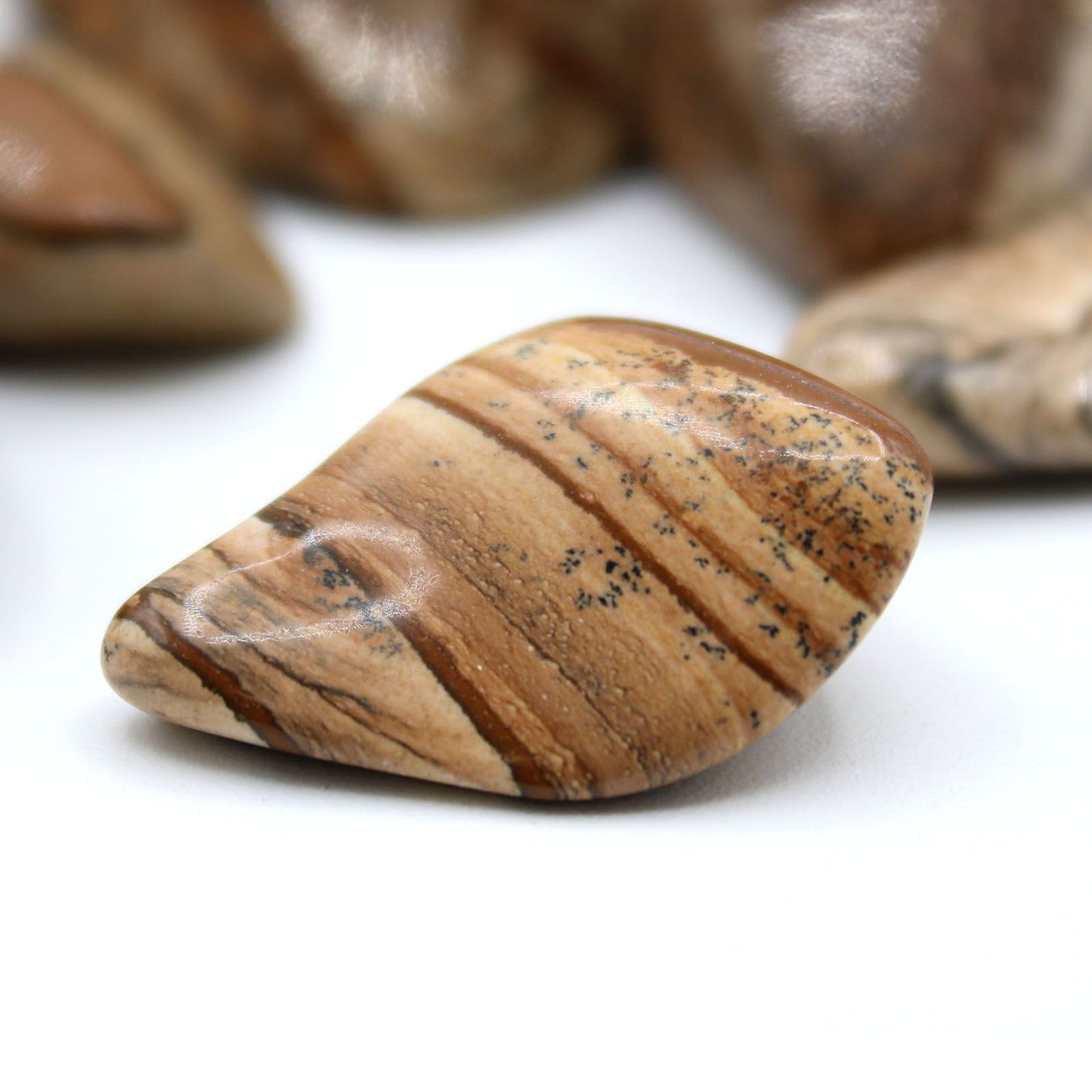 Sæt med 24 stk. store tromlesten – Kalahari ørkensten