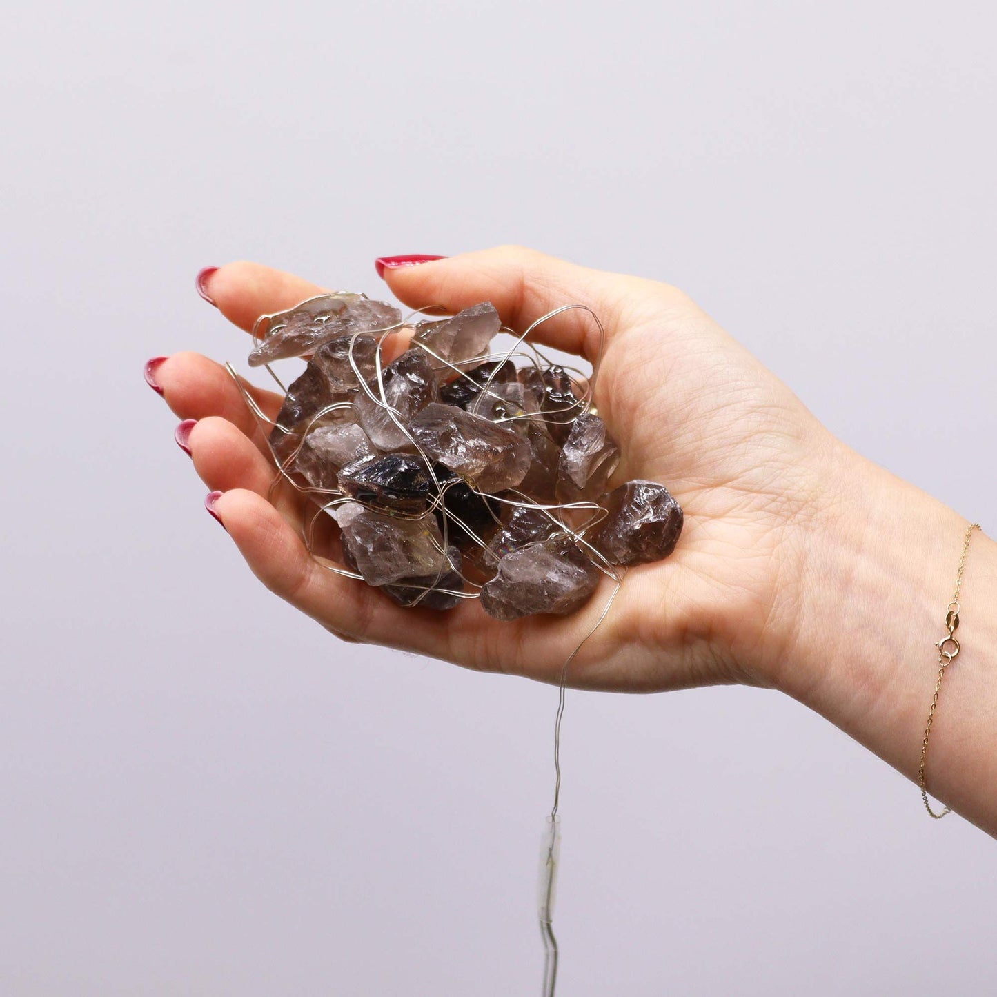 227 cm citrin lyskæde