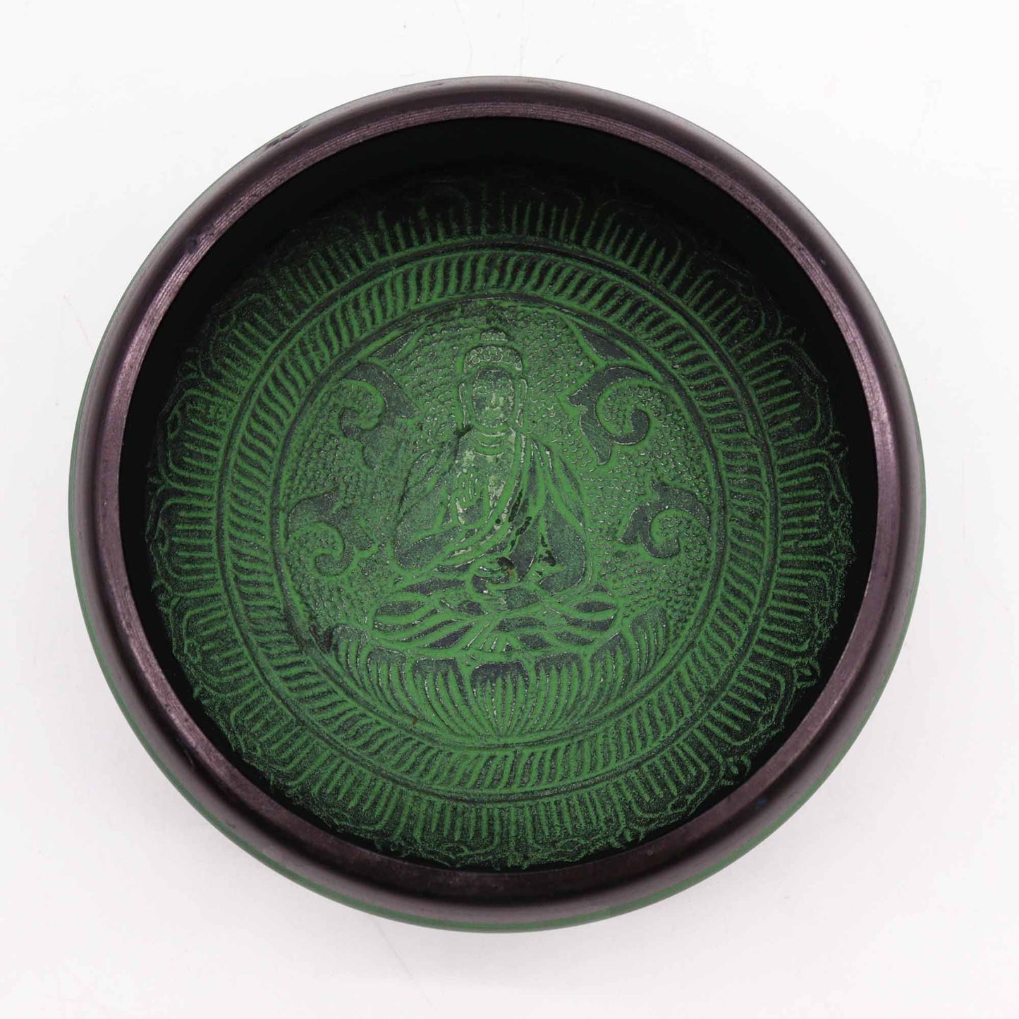 Håndlavet Mandala Buddha klangskål - 16 cm