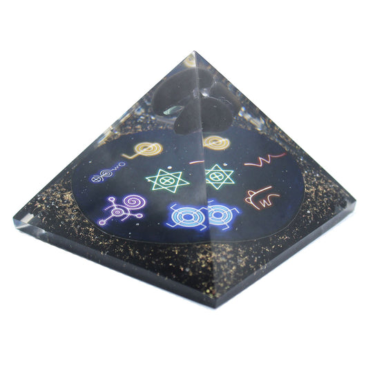 Orgonit pyramide – Midnight Reiki – 90 mm