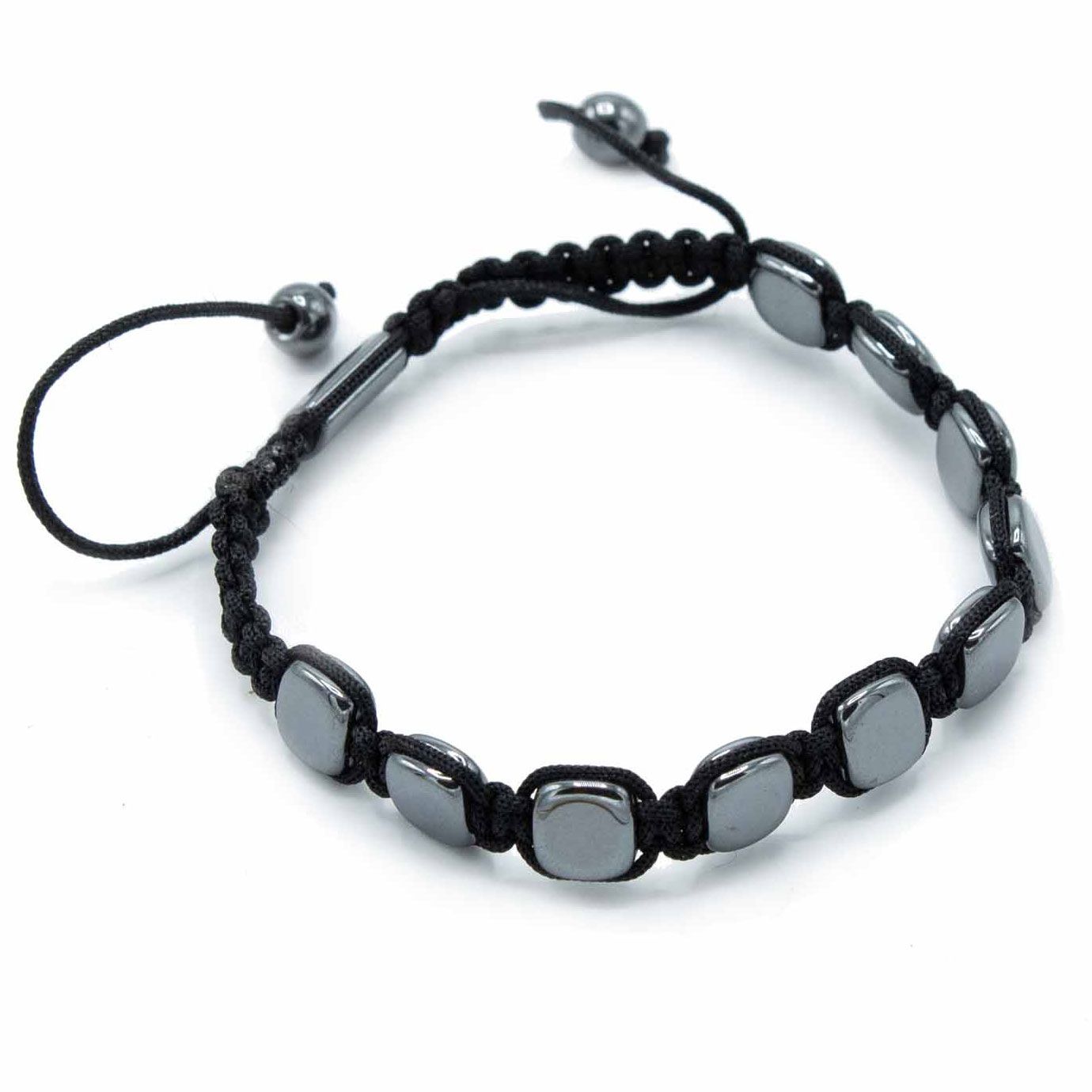 Magnetisk hæmatit Shamballa-armbånd (rund)