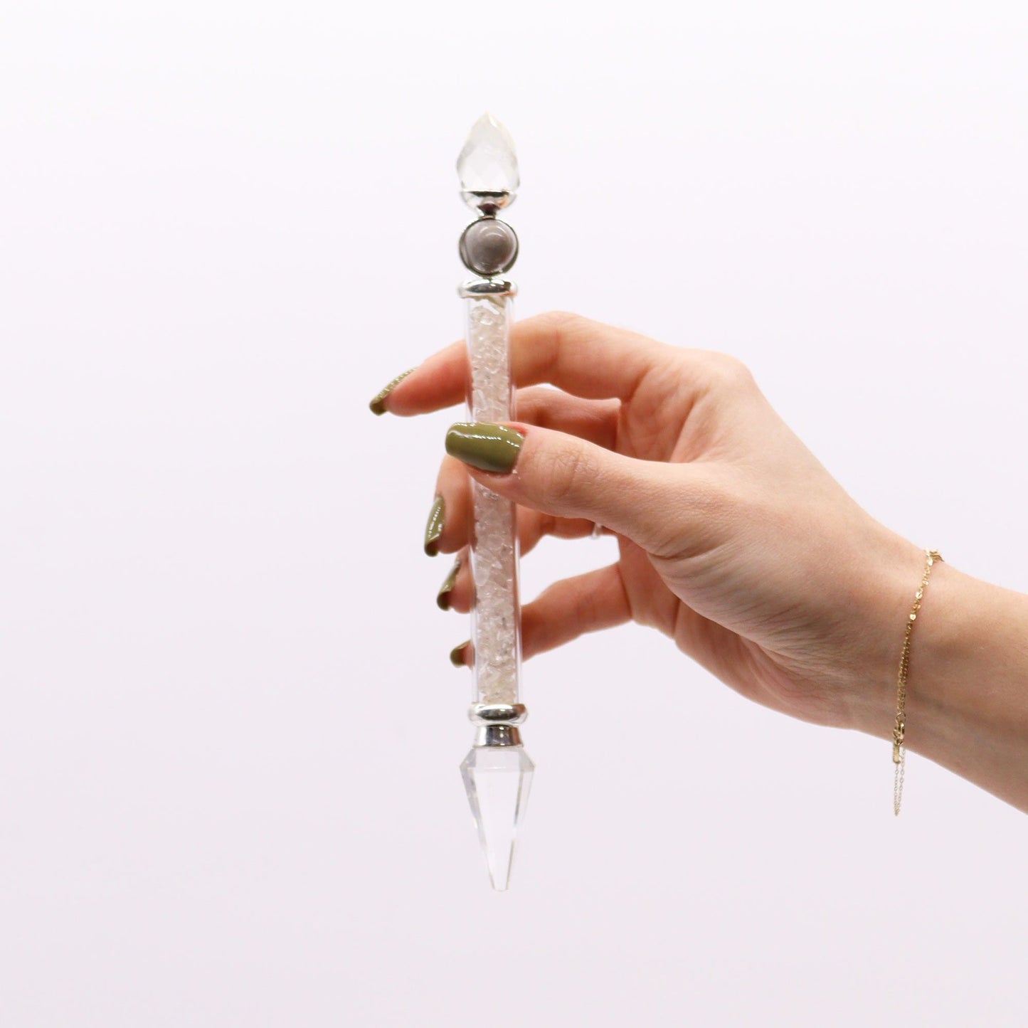 Shiva Lingam-stav i bjergkrystal