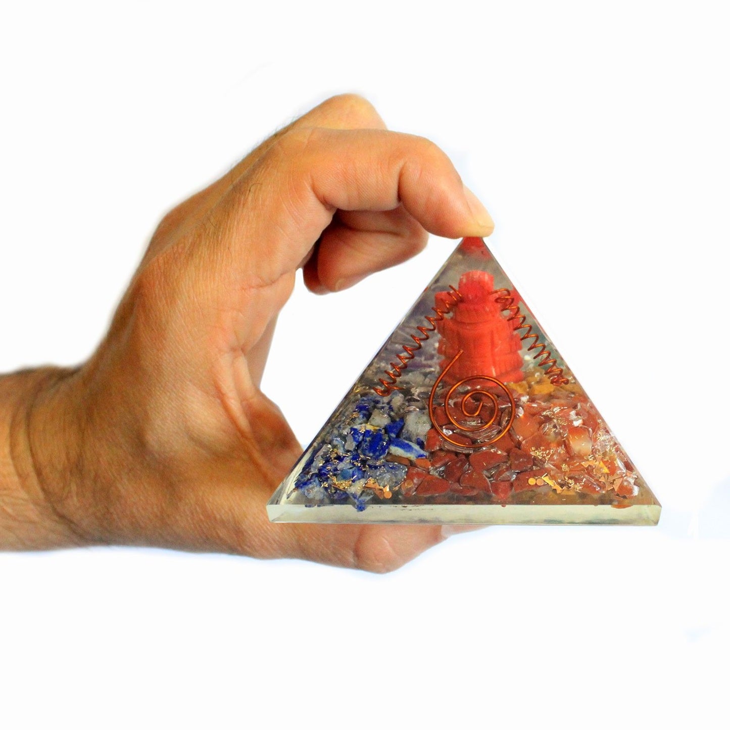 Orgonit Pyramide – Stor 70 mm – Ganesha