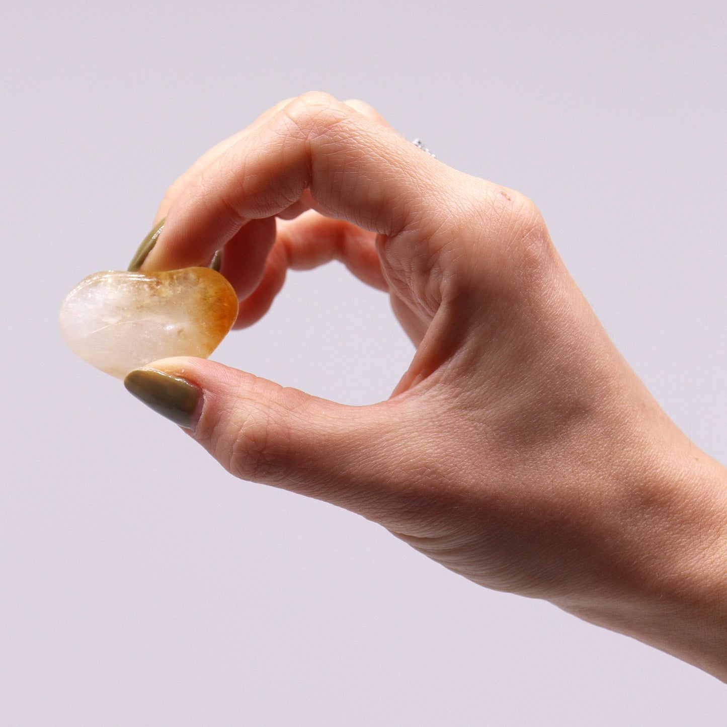 Sæt med 24 stk. tromlesten – Citrin-kvarts (A-kvalitet)