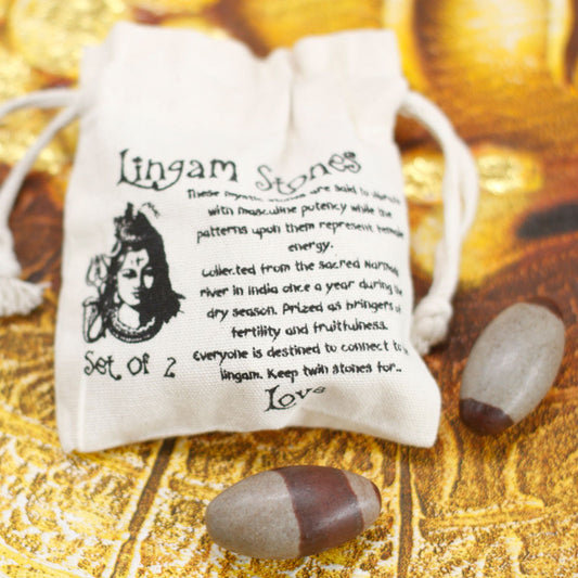 Shiva lingam-sten – 2" (ca. 5,1 cm) – 2 stk.