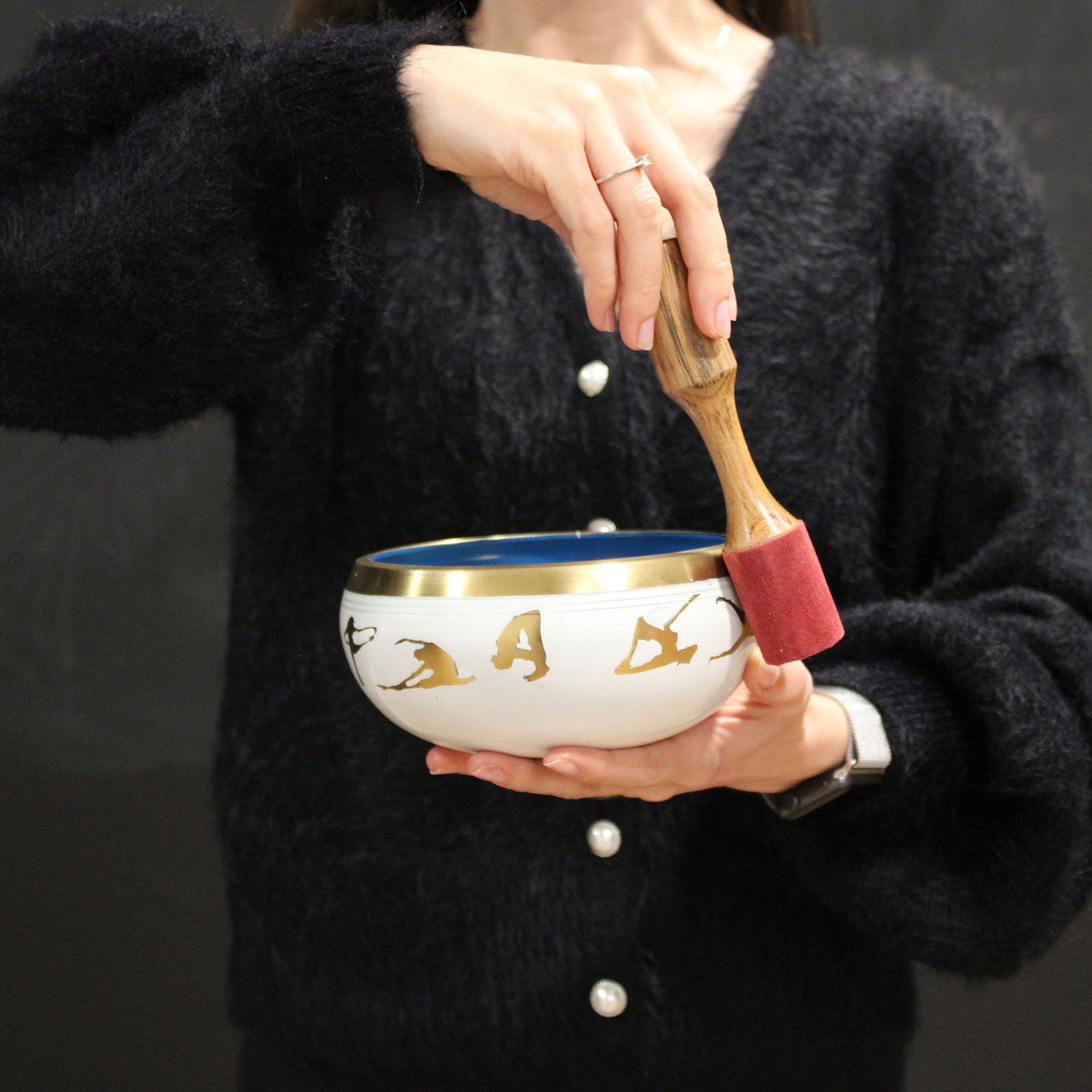 Yin & Yang syngeskål 14 cm - hvid/lilla