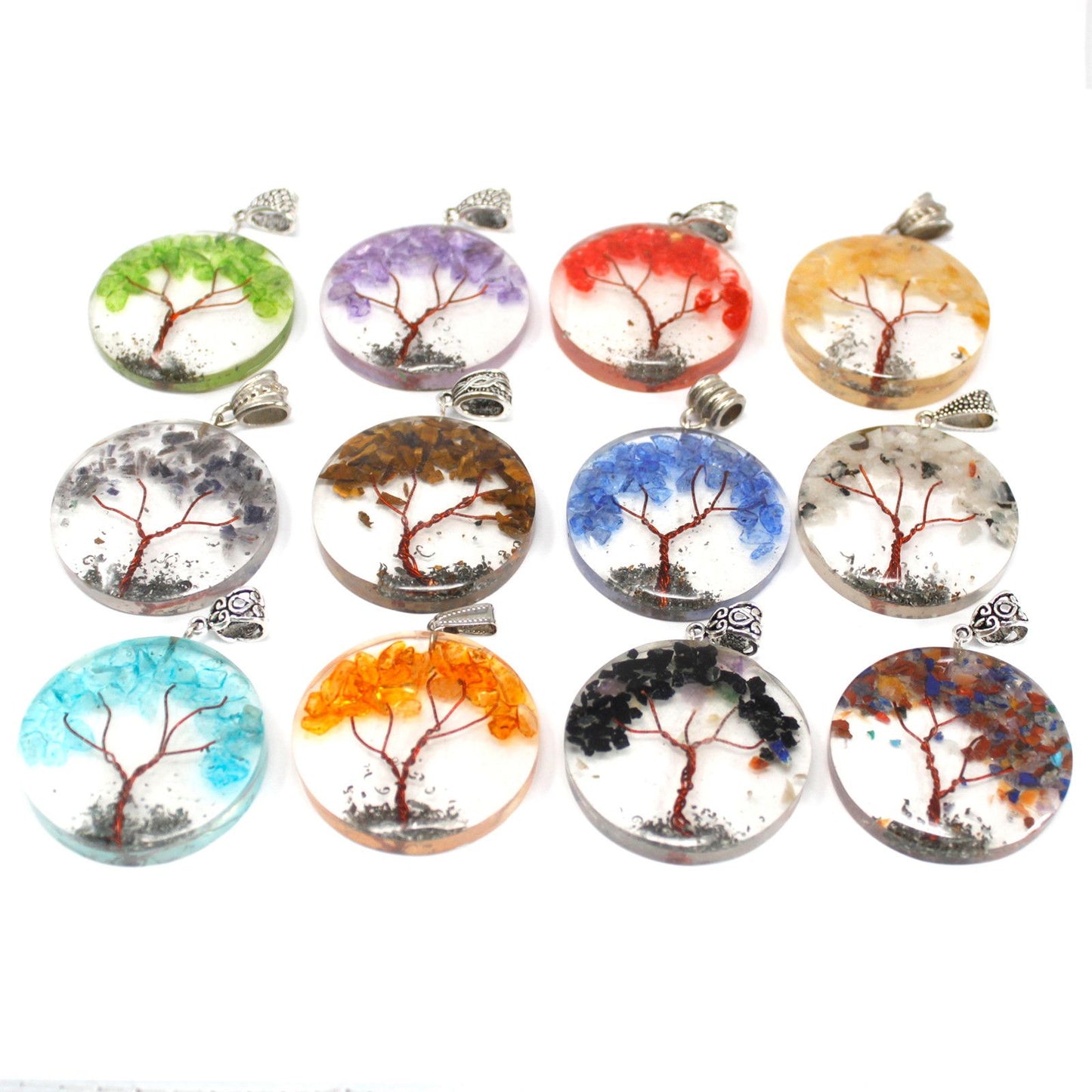 Orgonit Vedhæng - Rund Ametyst