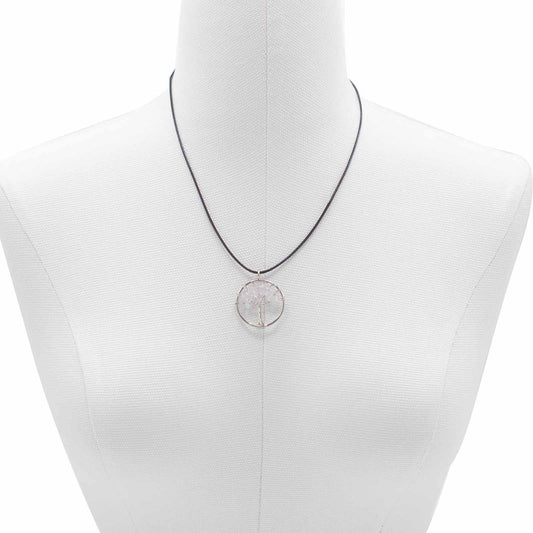 Livets Træ vedhæng - bjergkrystal