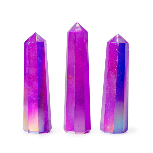 Lilla Aurora Kvarts Obelisk – 9 cm