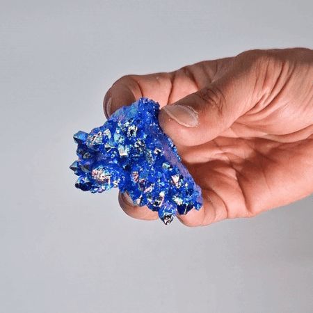 Aqua Halo Aura Quartz (forstærket) – 100–150 g