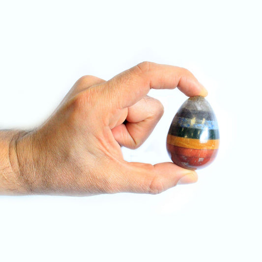 Håndlavede chakra-æg 40–60 mm