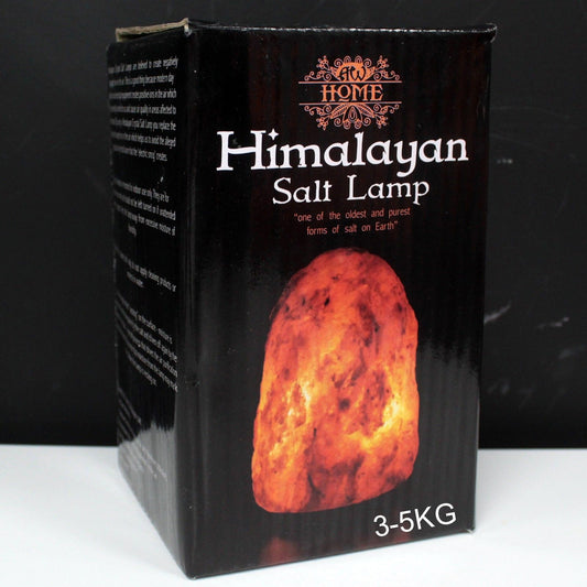 Saltlampe – med base, ca. 3–5 kg
