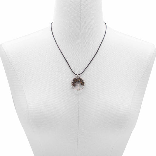 Livets Træ vedhæng i tigerøje