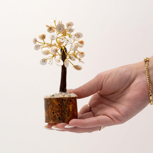 Gomati Chakra krystaltræ – 45 sten (Mellem)