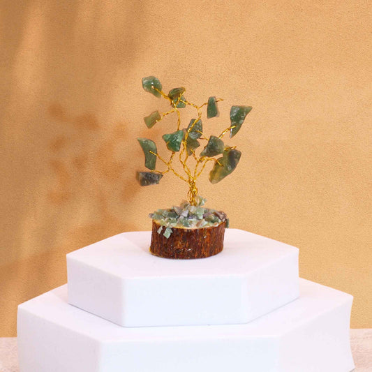 Mini krystaltræ, grøn aventurin (15 sten)