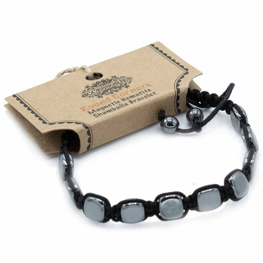 Magnetisk hæmatit Shamballa-armbånd (rund)