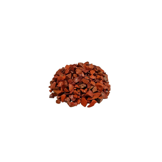 Krystalchips – Rød jaspis – 1 kg