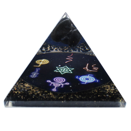 Orgonit pyramide – Midnight Reiki – 90 mm
