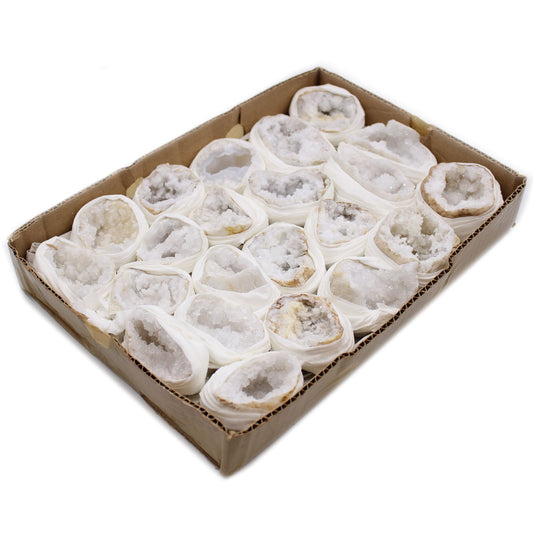 Calcit mineralprøver, ca. 32 stk