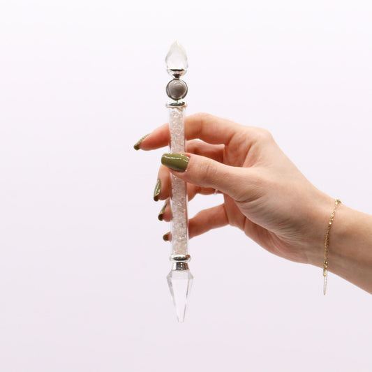 Shiva Lingam-stav i bjergkrystal