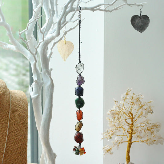 Chakra ophæng med 7 krystalchips