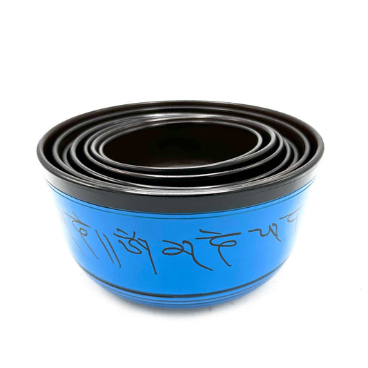 Chakra-sæt: 7 tibetanske syngeskåle (14–22 cm)