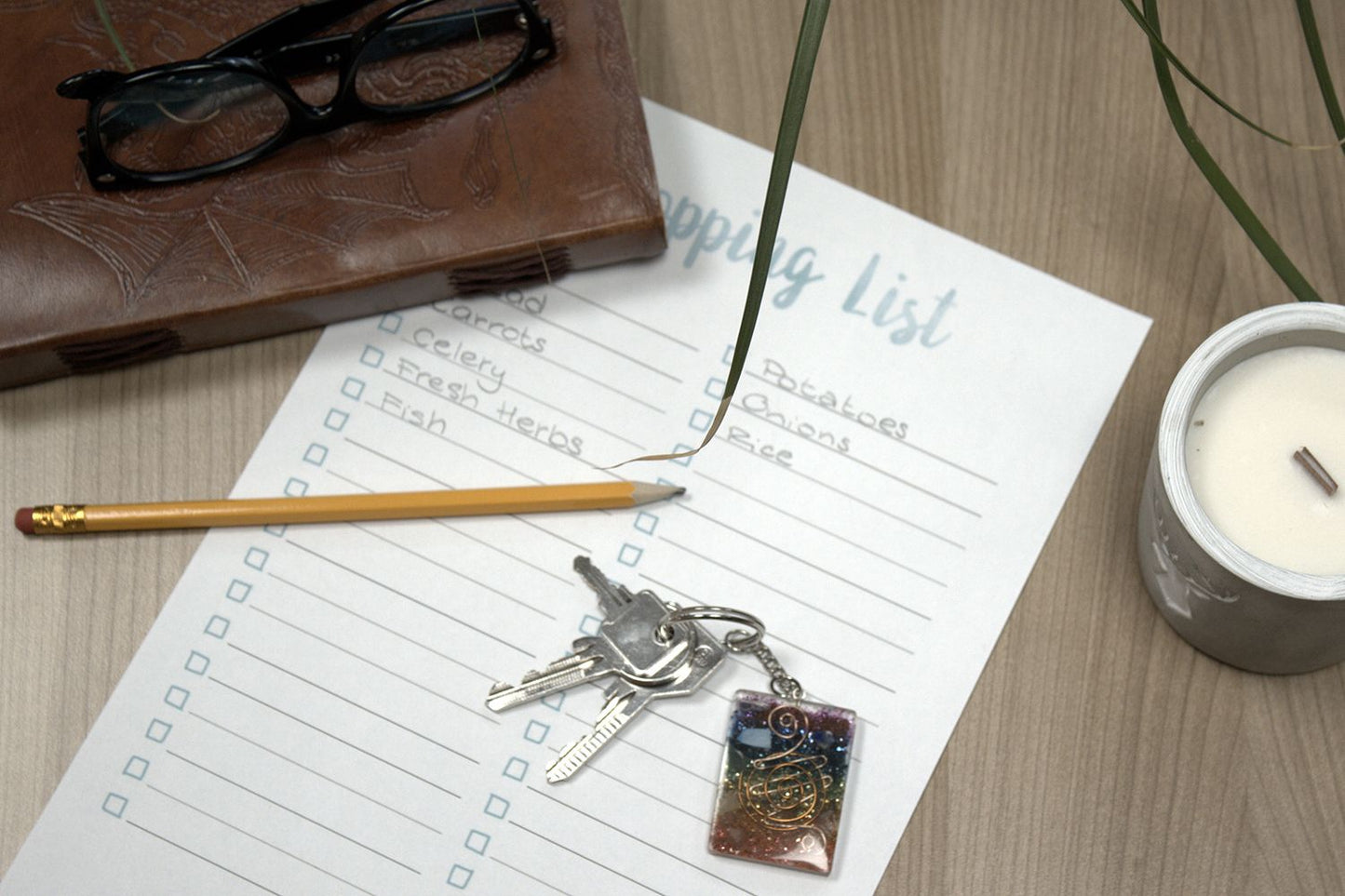 Orgonit nøglering – Ottekant – Livets blomst