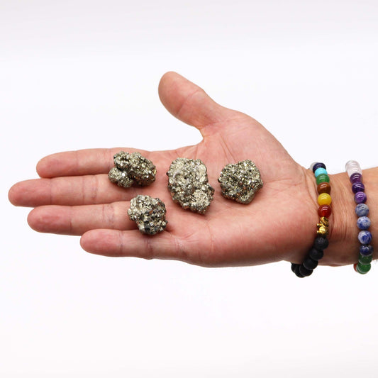 Peruansk Pyrit – Medium (6 stk, ca. 200 g)