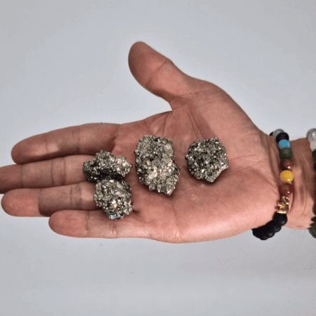 Peruansk Pyrit – Medium (6 stk, ca. 200 g)