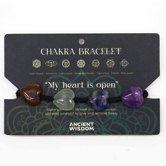 Chakra snorarmbånd – Hjerter