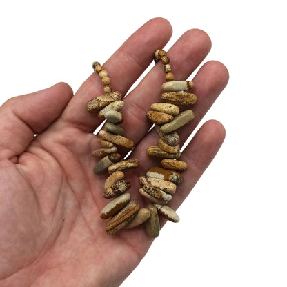 Longstone halskæde med kortsten