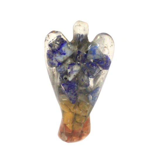 Orgonitengel – 50 mm – Krystalchips & kobber