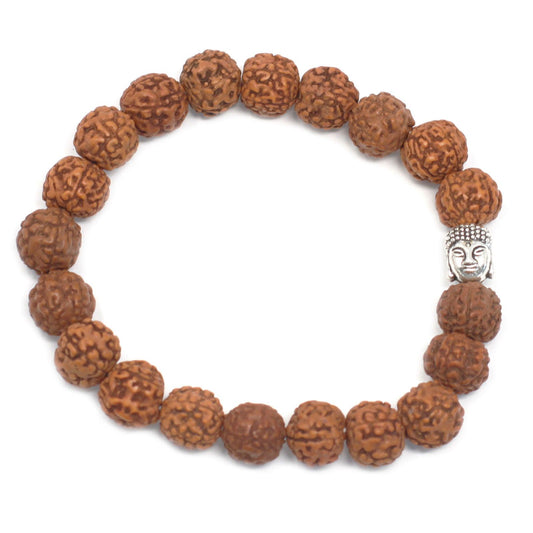 Rudraksha mala armbånd – Brun