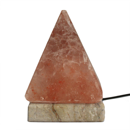 USB pyramide-saltlampe – 9 cm (flerfarvet lys)